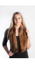 Polecat fur scarf